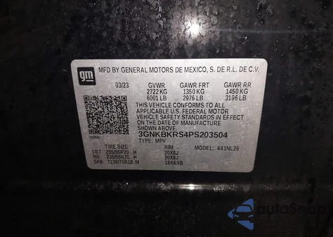 2023 Chevrolet Blazer Awd Rs from USA, damaged, VIN 3GNKBKRS4PS203504